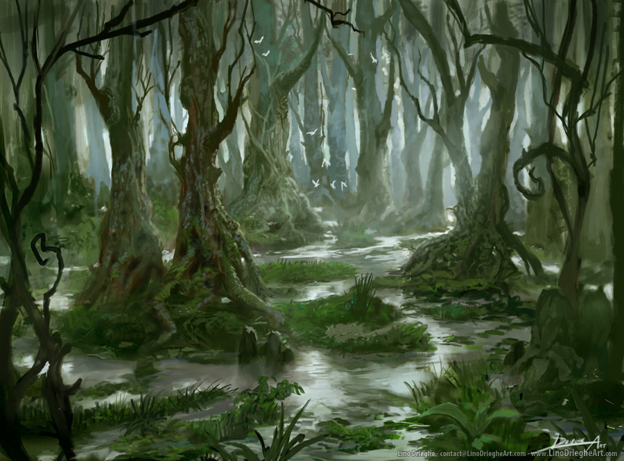 My Own Magic Cards Project: Swamp card