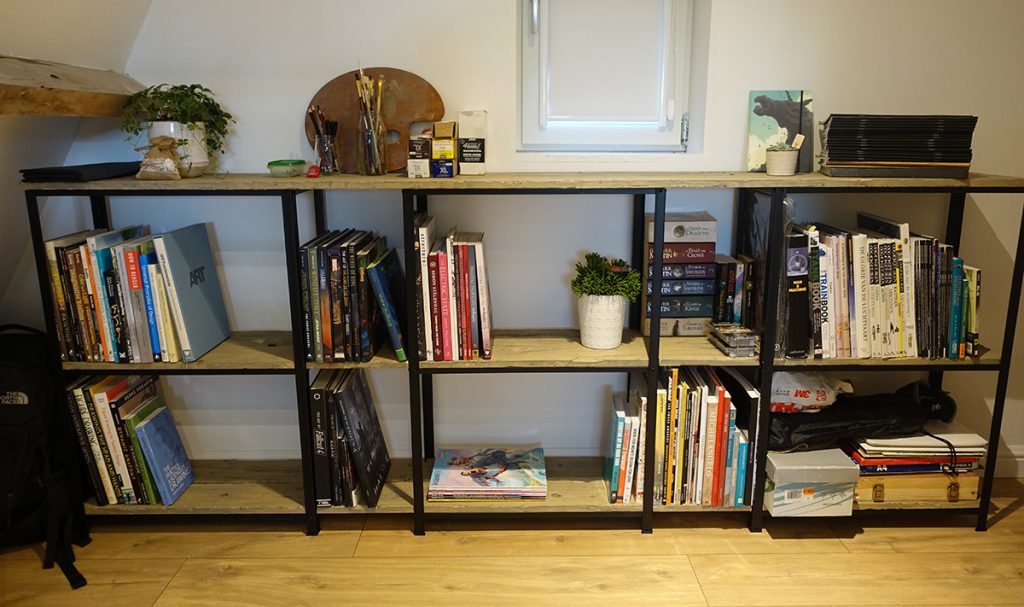 Creating a bookcase for my new workspace